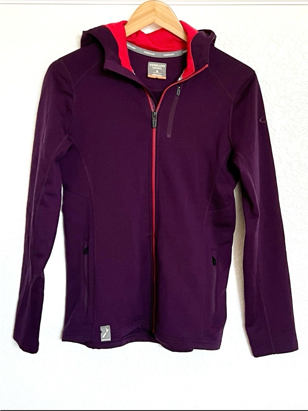 Icebreaker Merino Wool Long Sleeve Zip Hoodie NWOT